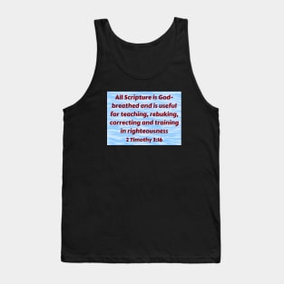 Bible Verse 2 Timothy 3:16 Tank Top